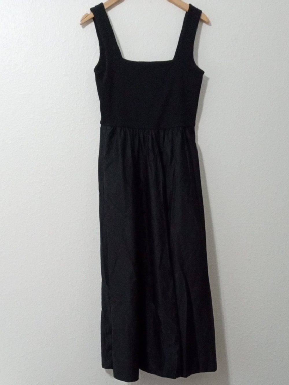 ME+EM Black Square-Neck Midi Dress - Picture 2 of 9